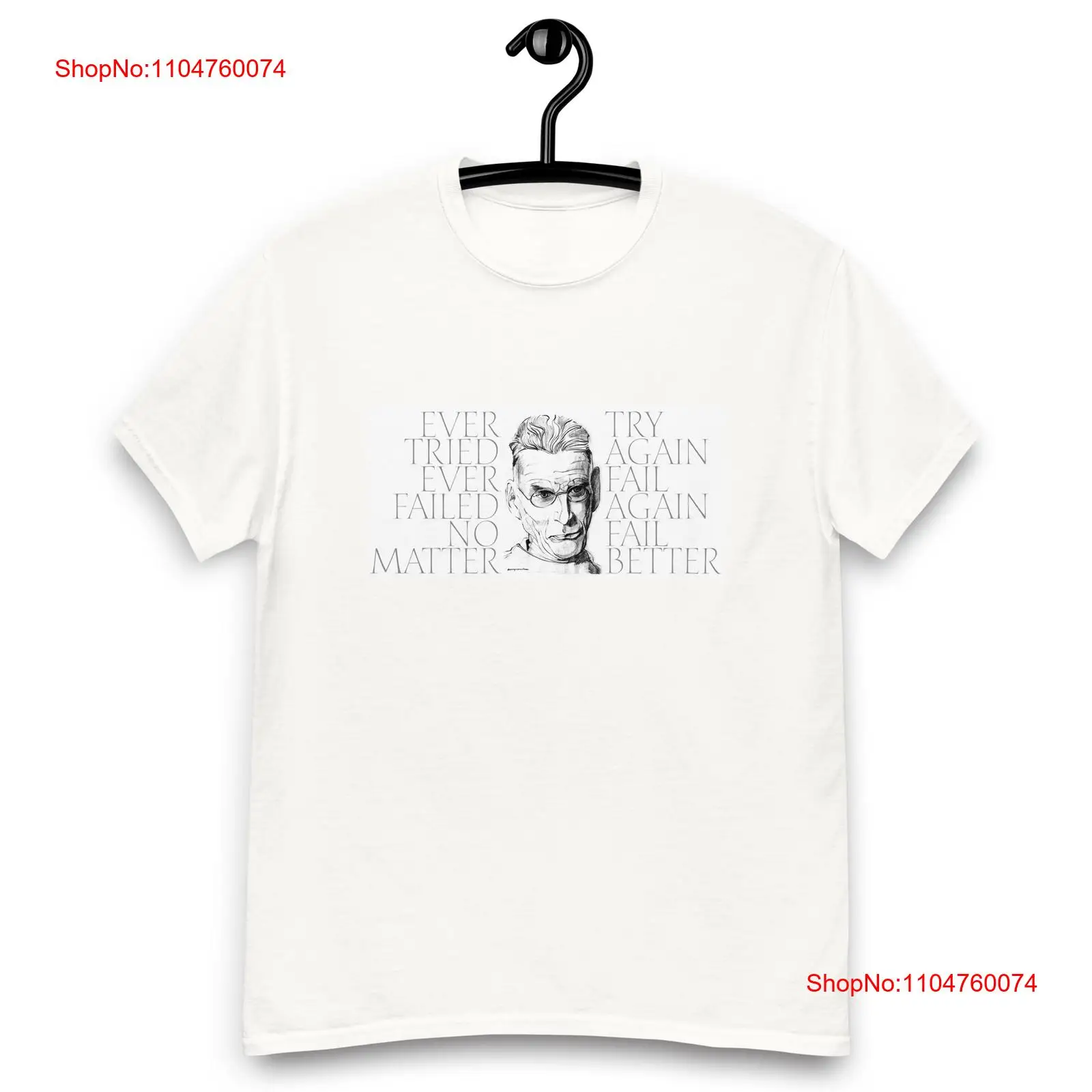 Vintage Fashion Quotes Short - Samuel Becket quote literary T shirt