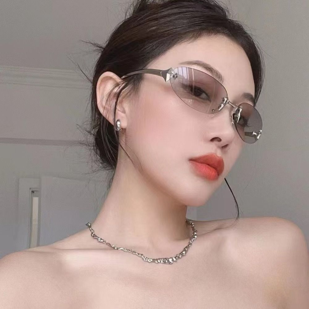 Y2K Style Frameless Sunglasses – Vintage Fashion Y2K Bewertung und Preis