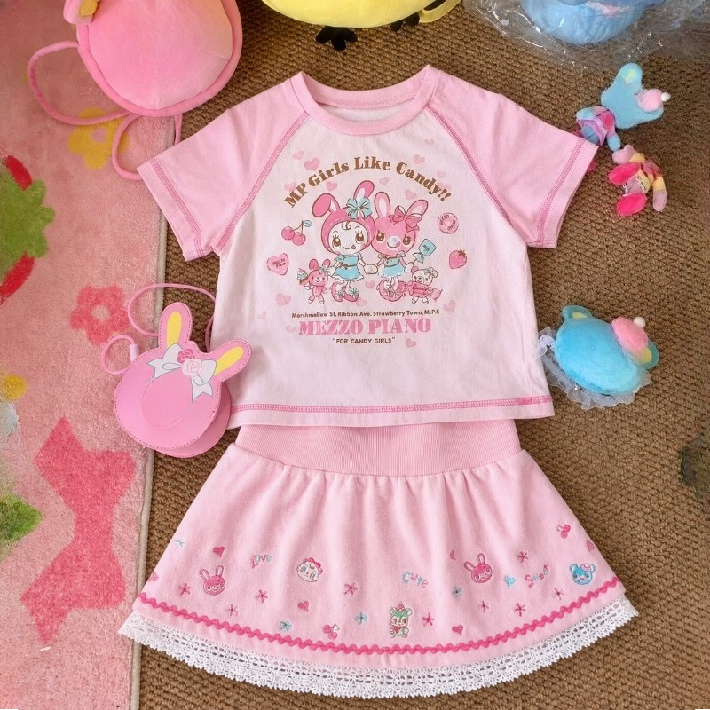 Vintage Kawaii Cute Short Slee – Vintage Fashion Y2K Bewertung und Preis