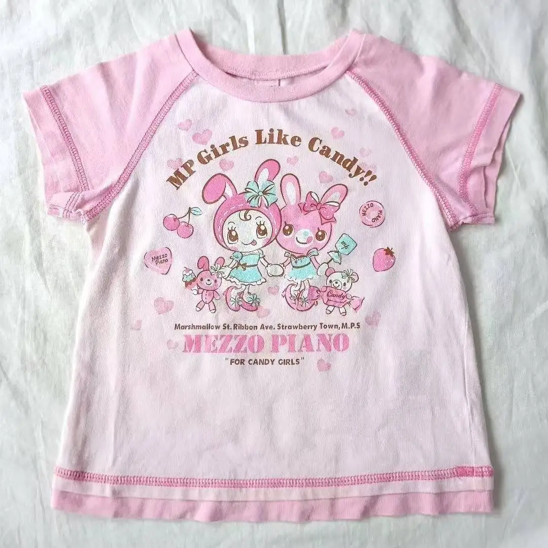 Vintage Kawaii Cute Short Slee – Vintage Fashion Y2K Bewertung und Preis