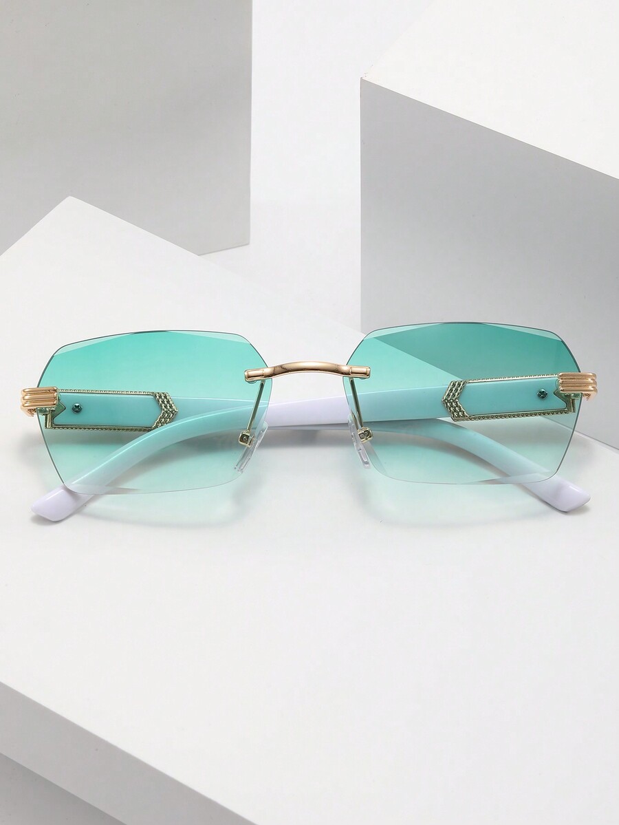 1pc Frameless Rectangular Men' – Vintage Fashion Style Men Bewertung und Preis