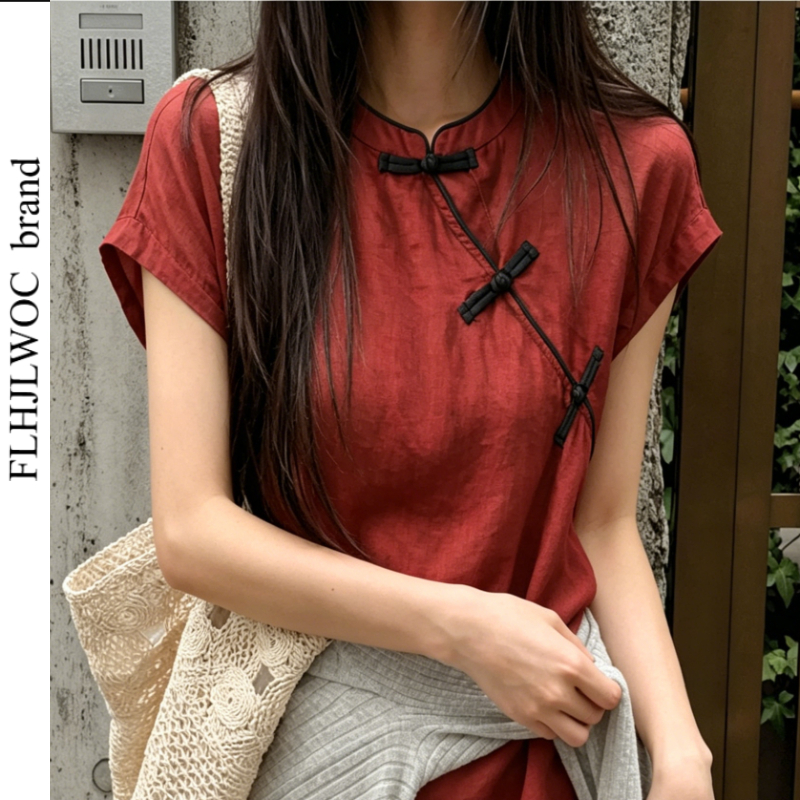Cotton Linen Tops Blouses Fash – Vintage Fashion In Japan Bewertung und Preis