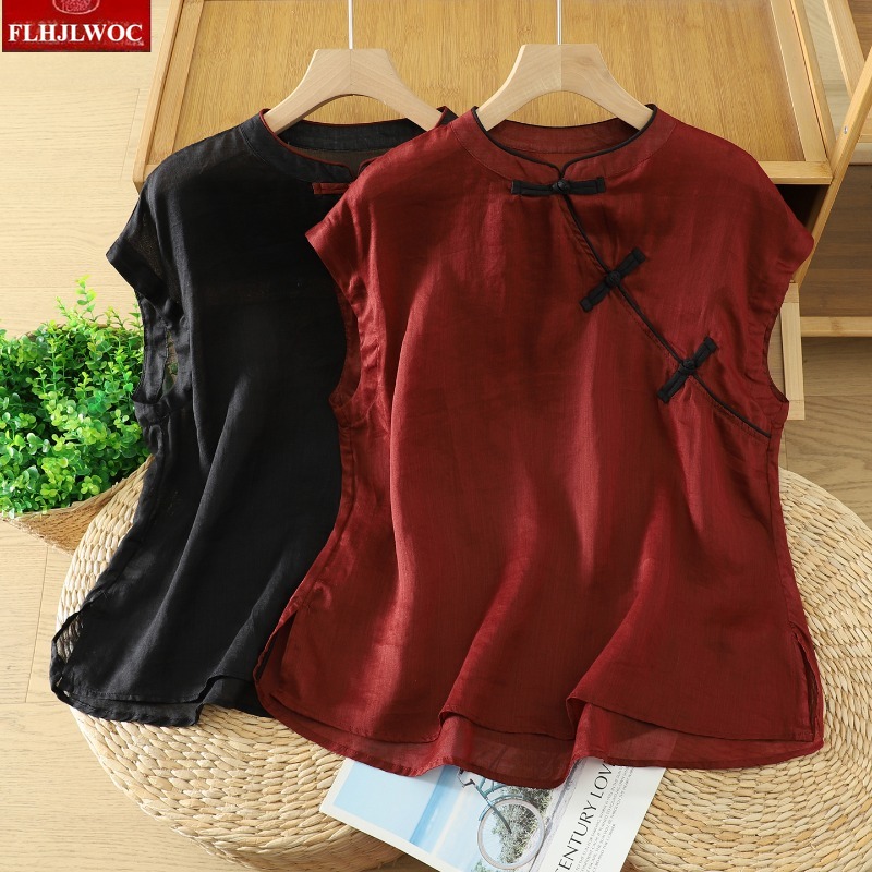 Cotton Linen Tops Blouses Fash – Vintage Fashion In Japan Bewertung und Preis