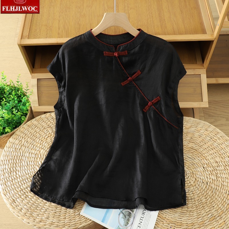 Cotton Linen Tops Blouses Fash – Vintage Fashion In Japan Bewertung und Preis