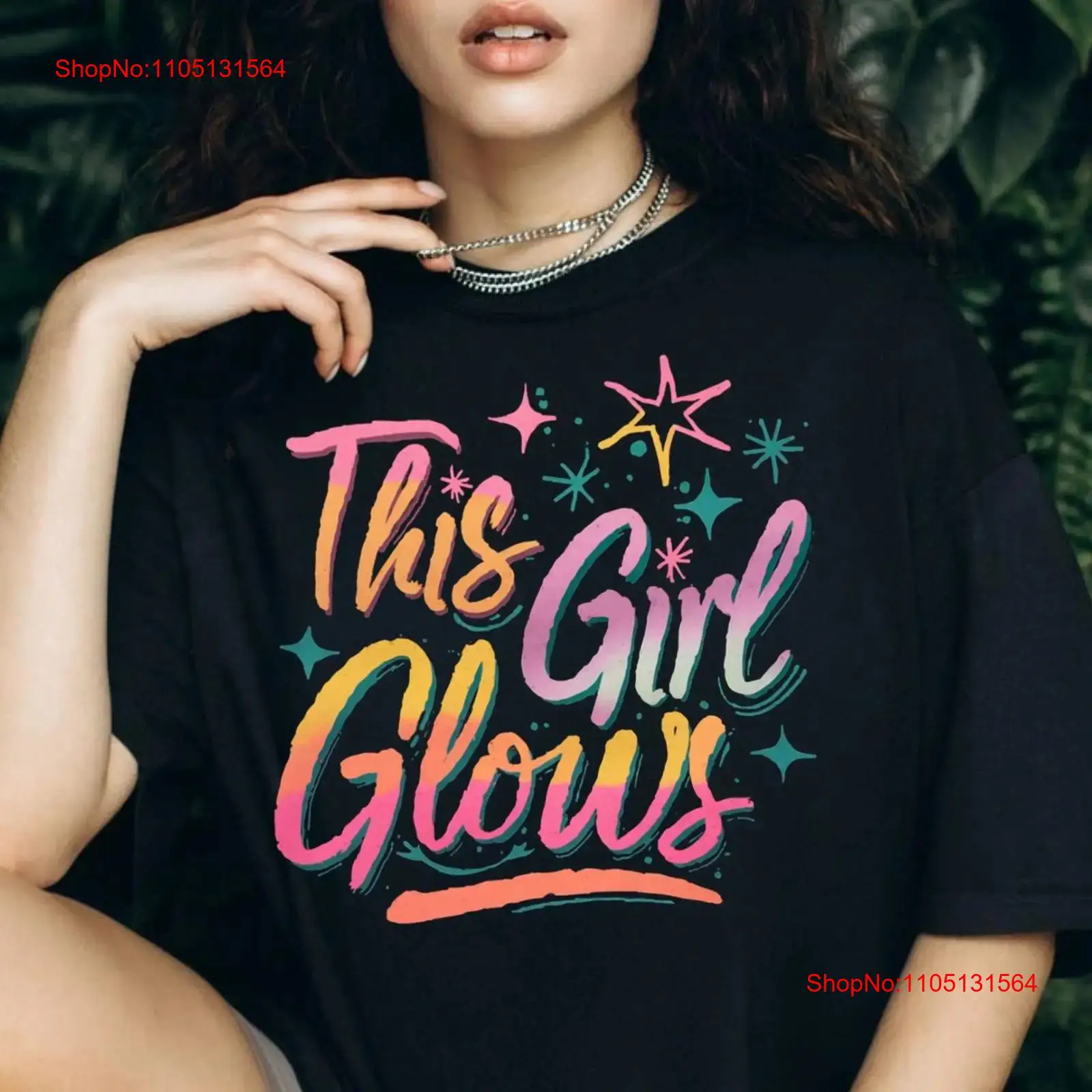 This Girl Glows T Shirt Empowe – Vintage Fashion Quotes Short Bewertung und Preis