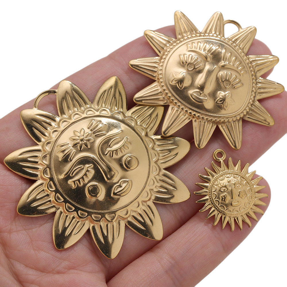 5pcs PVD Gold Charms Stainless – Vintage Fashion Earrings Bewertung und Preis