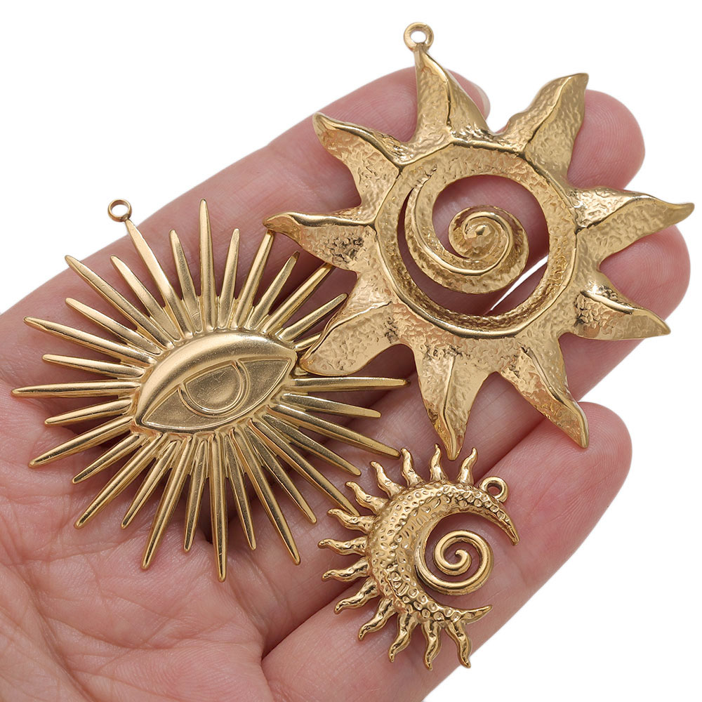 5pcs PVD Gold Charms Stainless – Vintage Fashion Earrings Bewertung und Preis
