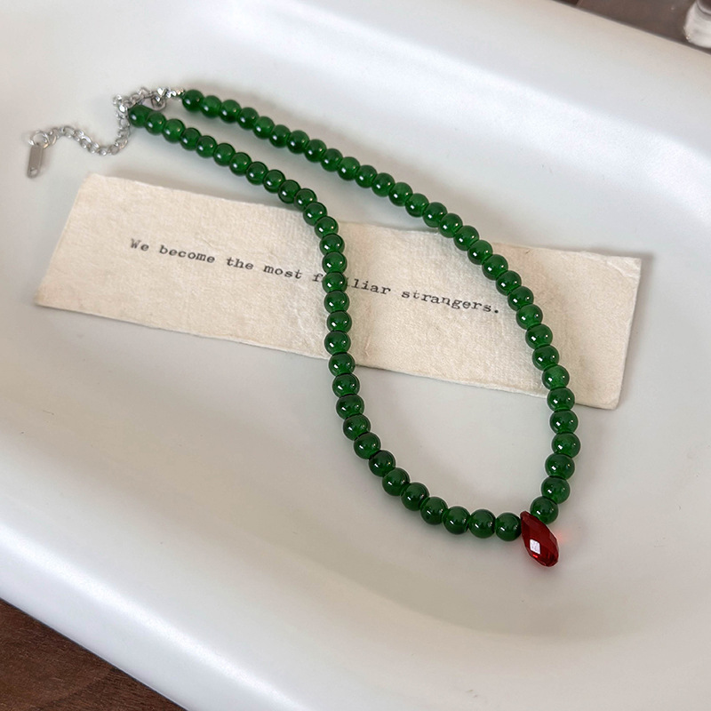Vintage Green Beaded Necklace  – Vintage Fashion Look Bewertung und Preis