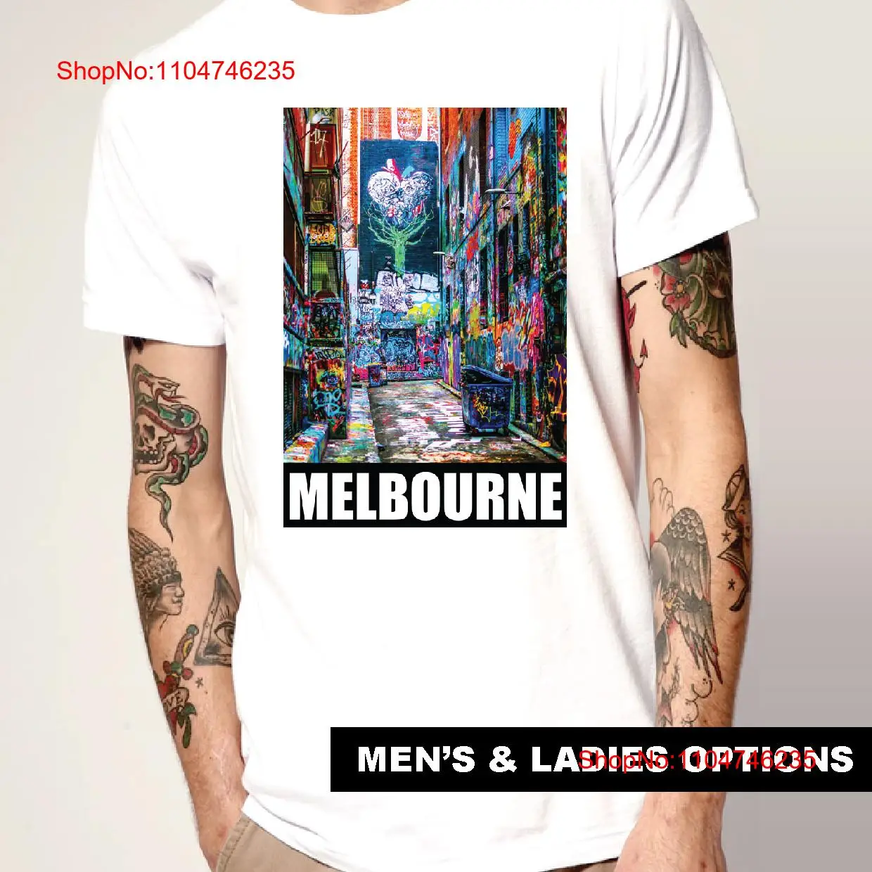 Cool T Shirt Graffiti MELBOURN – Vintage Fashion Melbourne Bewertung und Preis