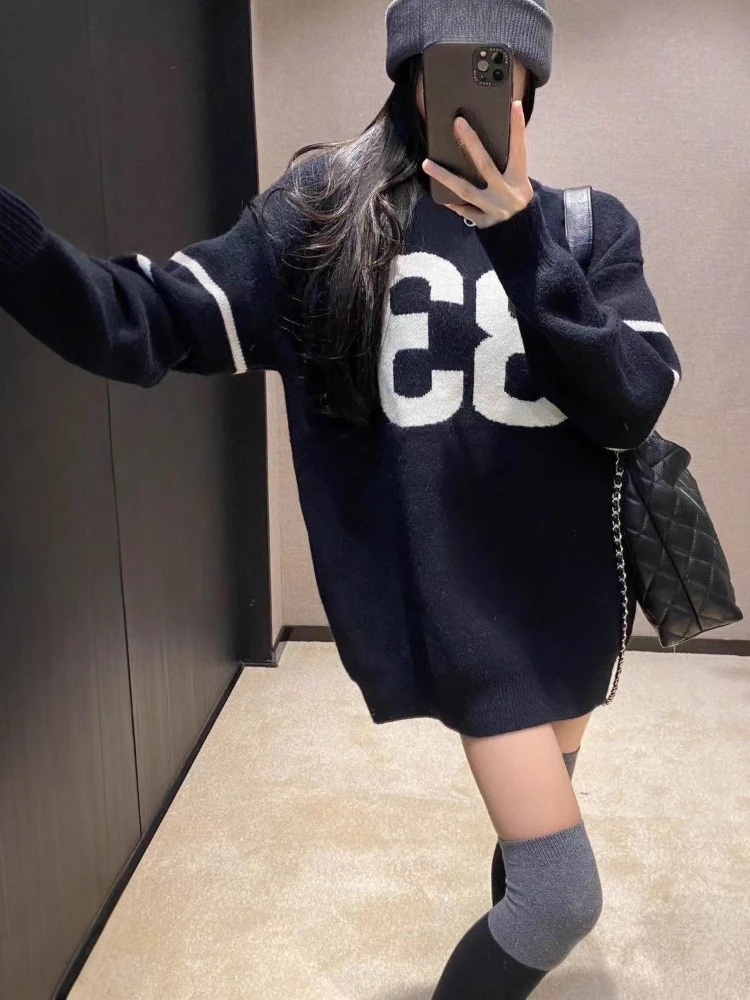 Y2K Vintage Knitted Sweater Wo – Vintage Fashion Y2K Bewertung und Preis