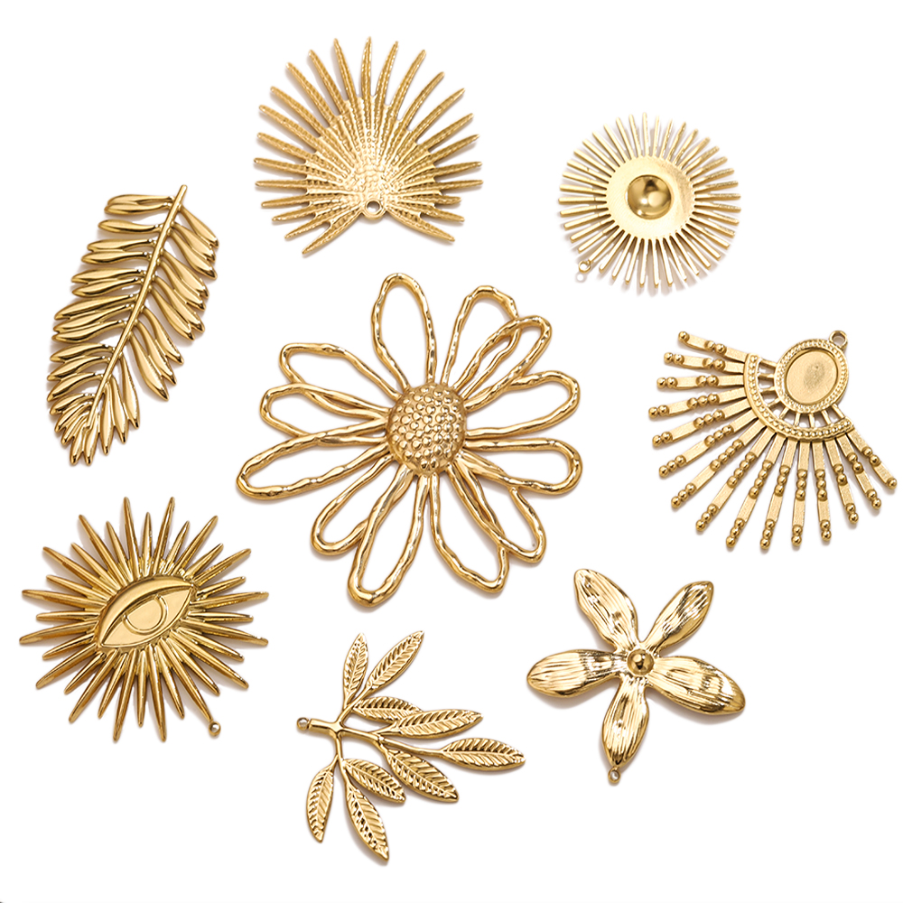 5pcs Stainless Steel Flower Ch – Vintage Fashion Earrings Bewertung und Preis