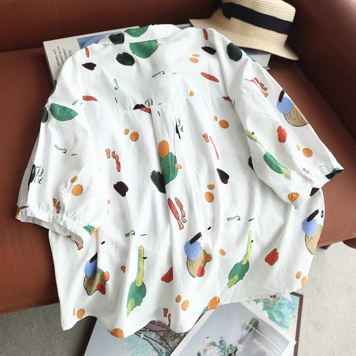 Women Abstract Watercolor Prin – Vintage Fashion In Japan Bewertung und Preis