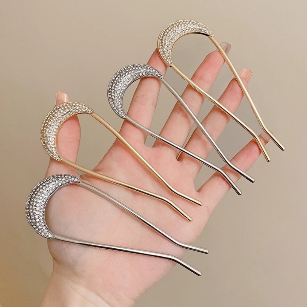 1/2pcs U-Shaped Crystal Hairpi – Vintage Fashion Shop Bewertung und Preis