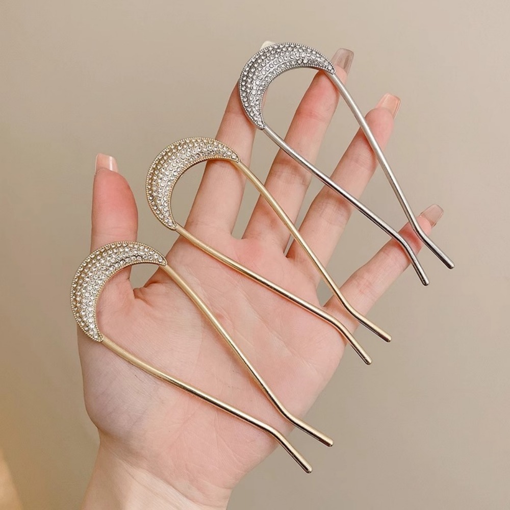 1/2pcs U-Shaped Crystal Hairpi – Vintage Fashion Shop Bewertung und Preis
