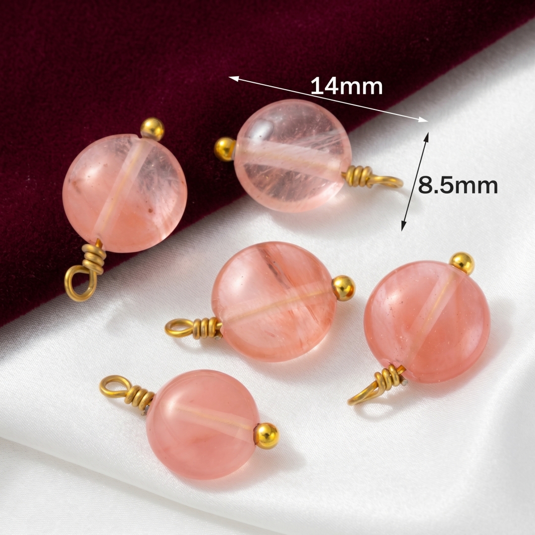 5pcs Pink Crystal Stone Bead P – Vintage Fashion Earrings Bewertung und Preis