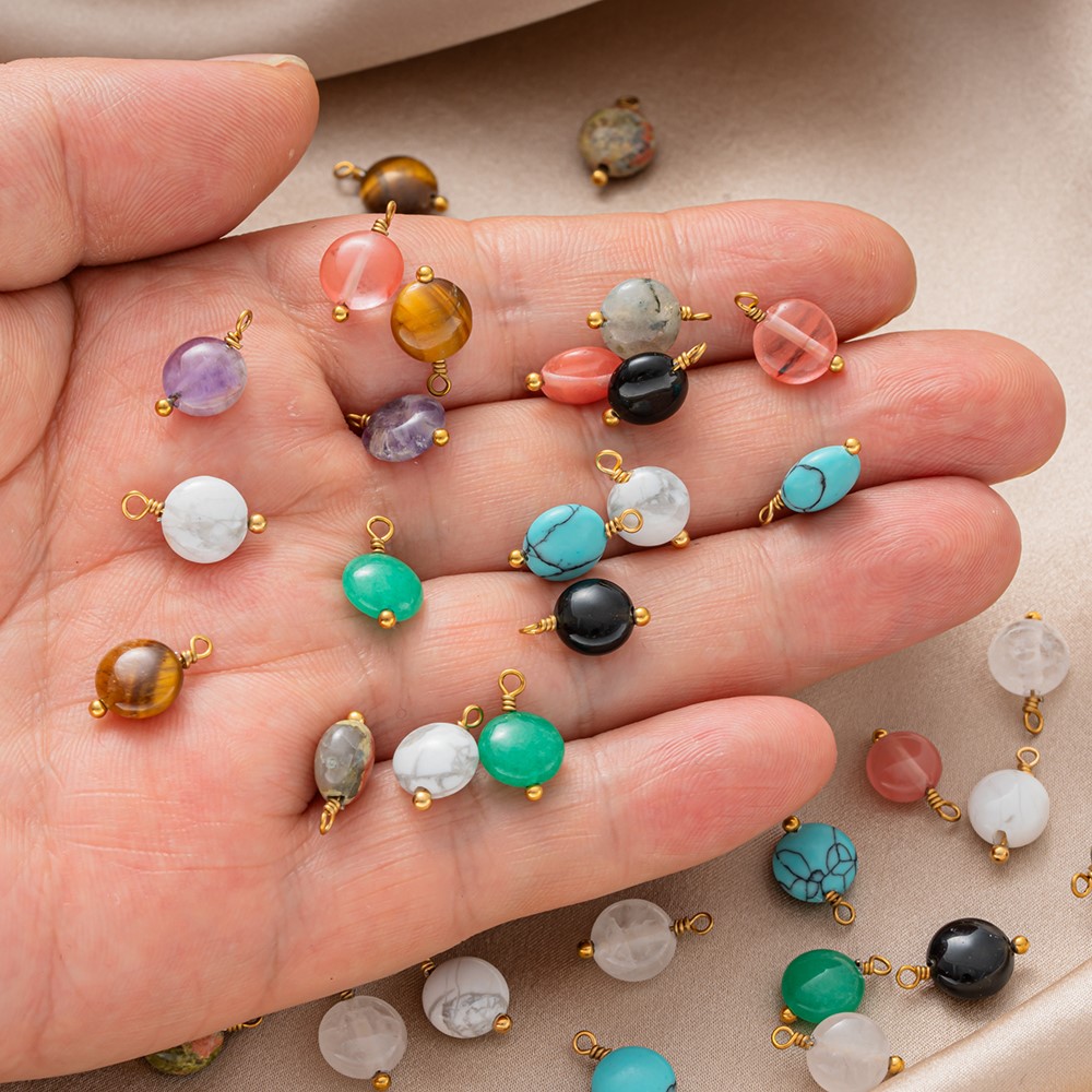 5pcs Pink Crystal Stone Bead P – Vintage Fashion Earrings Bewertung und Preis