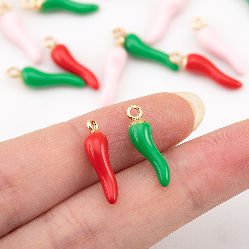 10pcs 5pcs 20pcs Red Hot Chili – Vintage Fashion Earrings Bewertung und Preis