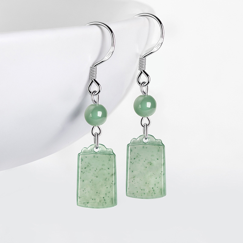 Myanmar Jade Earrings Real Bur – Vintage Fashion Earrings Bewertung und Preis