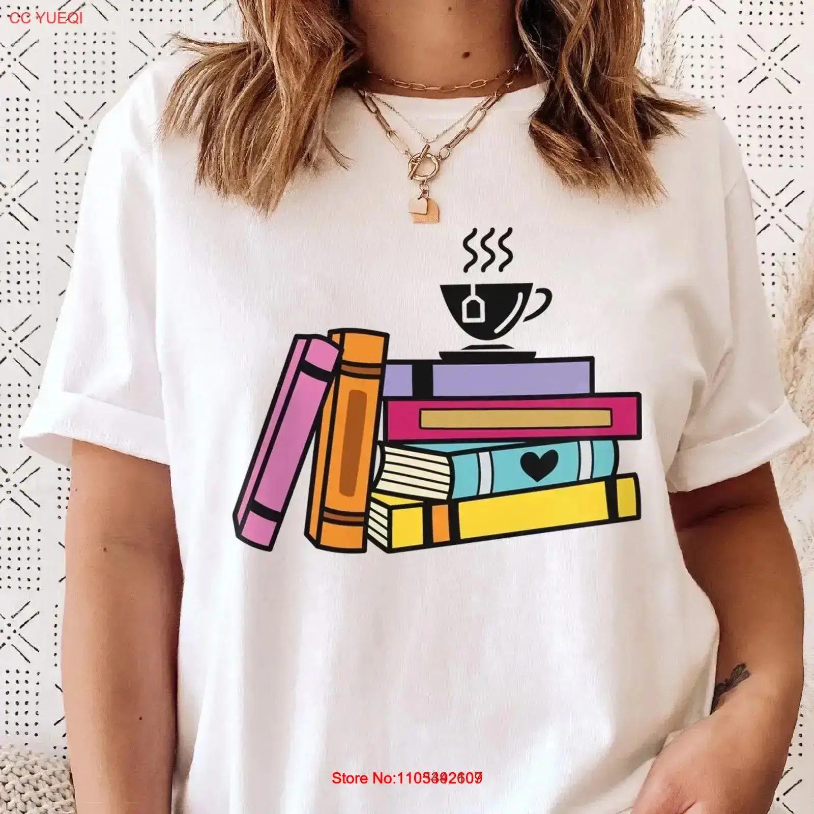 Books and Tea T Shirt Colorful – Vintage Fashion Knitwear Book Bewertung und Preis