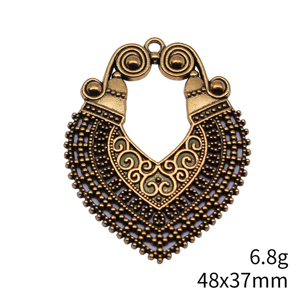 8pcs 48x37mm(1.89x1.46inch) 2  – Vintage Fashion Earrings Bewertung und Preis