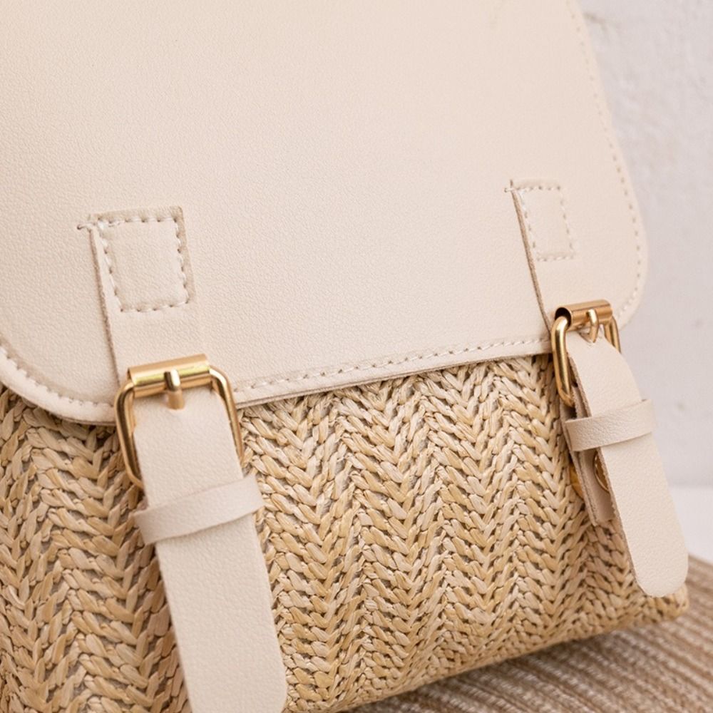 Fashion PU Leather Straw Backp – Vintage Fashion Look Bewertung und Preis