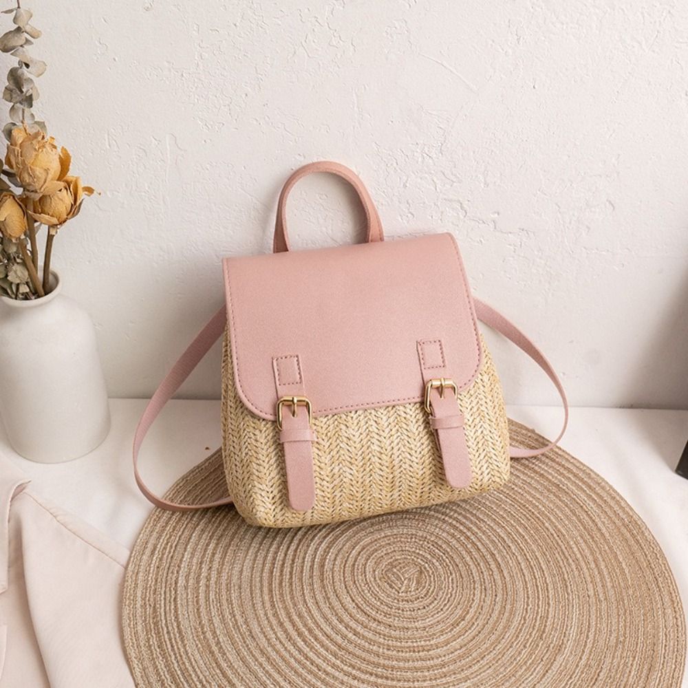 Fashion PU Leather Straw Backp – Vintage Fashion Look Bewertung und Preis